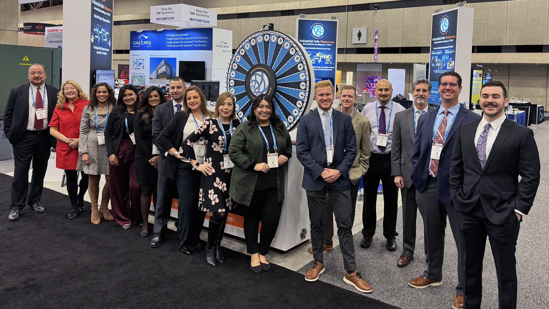 Our team representing Industrial Info Resources at an industry trade show.