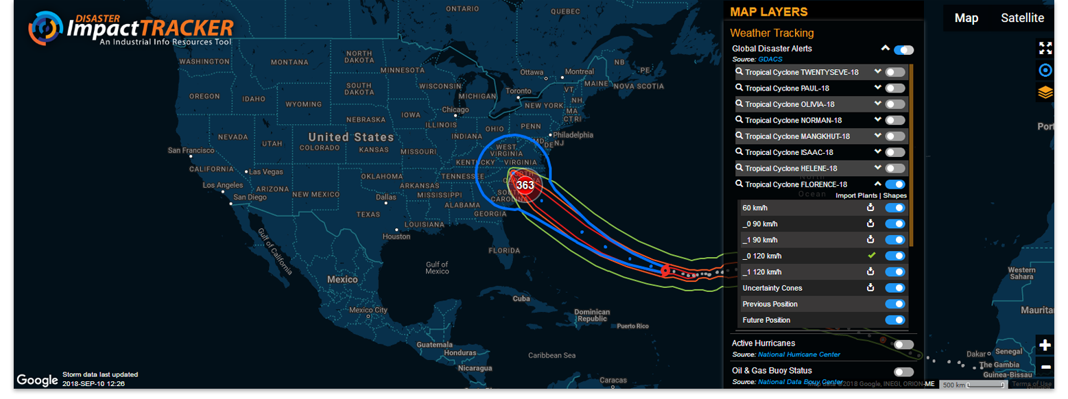 Disaster Impact Tracker - Hurricane Florence