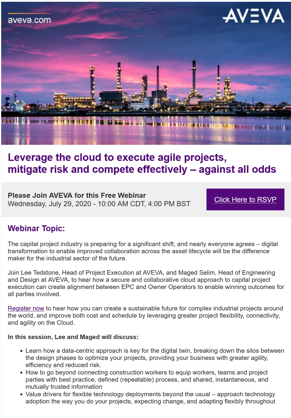 Aveva advertising example