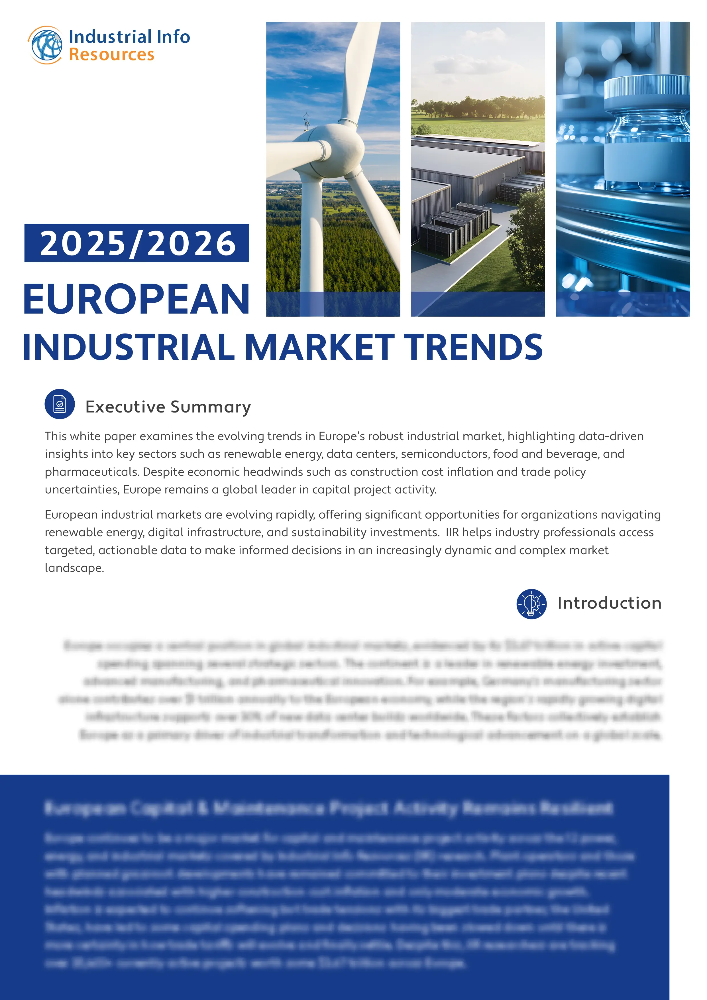 2025/2026 European Industrial Market Trends