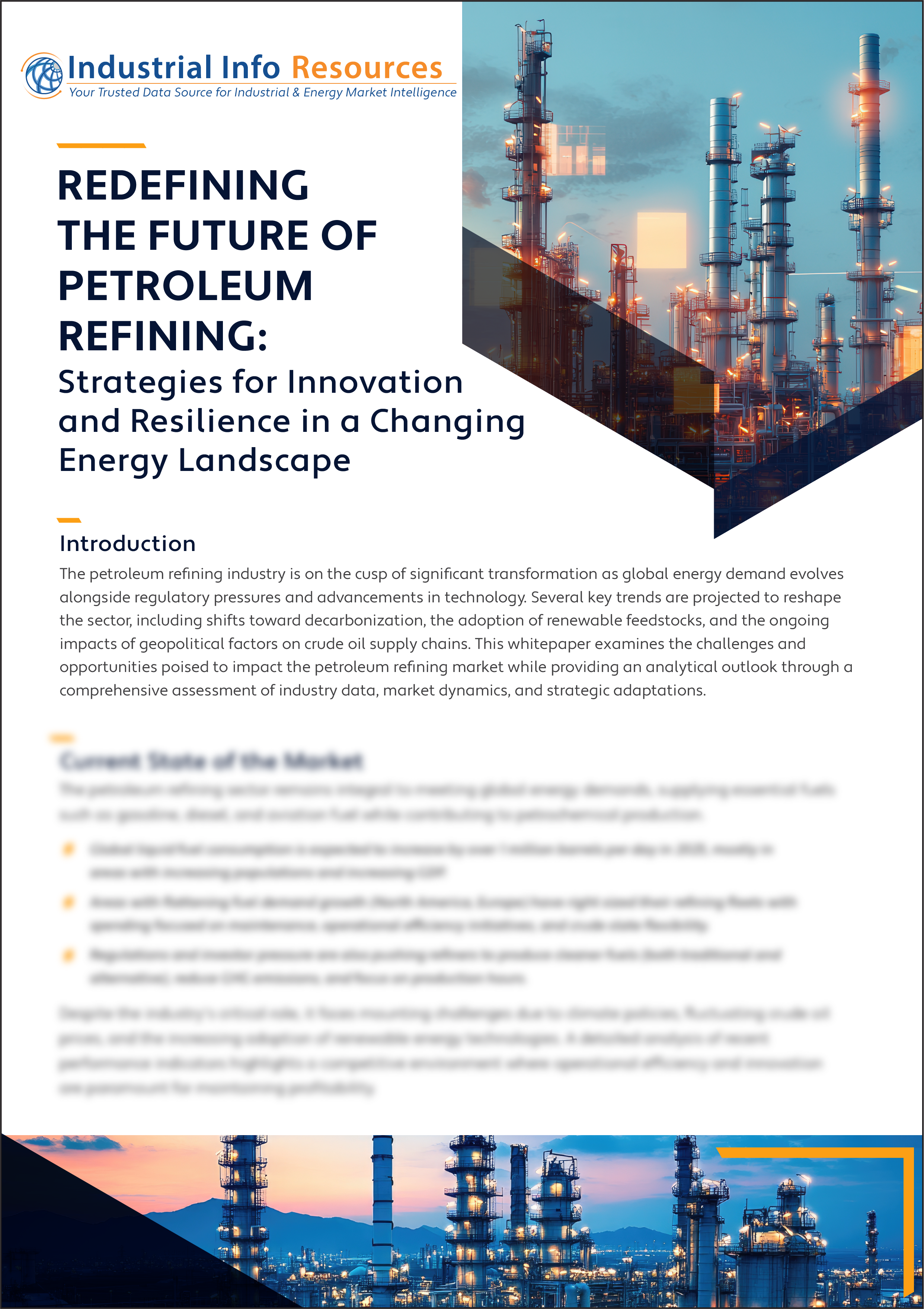 Redefining the Future of Petroleum Refining: Strategies for Innovation and Resilience in a Changing Energy Landscape