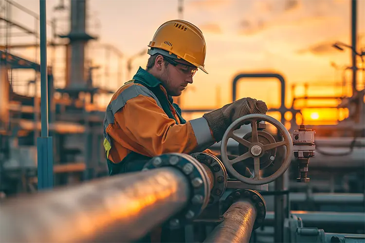 Industrial plant operator managing maintenance labor at a power generation facility.